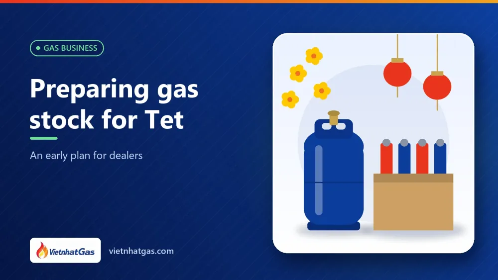 Preparing gas stock for Tet: an early plan for dealers