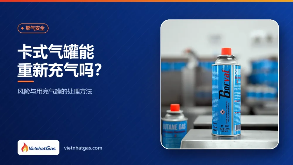 卡式气罐能重新充气吗?风险与用完气罐的处理方法